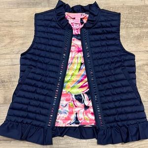 Lily Pulitzer Girls puffer vest